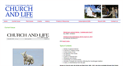 Desktop Screenshot of churchandlife.org